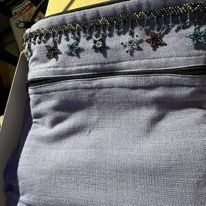 Cloth mini bag jeweled